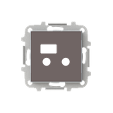 8568.3 TP Cover pl i/o + USB module USB Central cover plate Brown - Sky Niessen