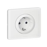 IN WALL CONNECTED POWER OUTLET SCHUKO STANDARD AUTO TERMINALS 16A WHITE