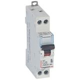 DX³ 4500A 1P+N 25A C curve circuit breaker