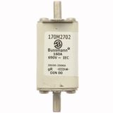 Fuse-link, high speed, 160 A, AC 690 V, DIN 00, 30 x 60 x 79 mm, gR, DIN, IEC, single indicator