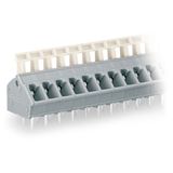 PCB terminal block push-button 2.5 mm² light gray