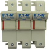 Fuse-holder, low voltage, 125 A, AC 690 V, 22 x 58 mm, 3P, IEC, UL