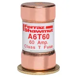 Fuse A6T - Class T - Fast-Acting 600VAC 300VDC 60A Ferrule