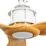 JUST FAN Ø1280MM WHITE 3 BLADES LIGHT WOOD N/R