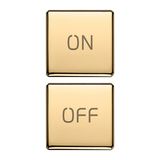2 buttons Flat ON/OFF gold