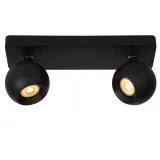 Lucide FAVORI - Ceiling spotlight - 2xGU10 - Black