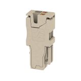 Plug (terminal), PUSH IN, 1.5 mm², 500, 17.5 A, dark beige