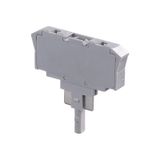 BNSV82, COMPONENT PLUGS GREY, DIN RAIL MOUNT, 8G