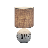 Esna table lamp love E14 white/brown