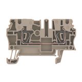 Feed-through terminal block, Tension-clamp connection, 2.5 mm², 800 V,