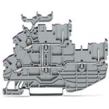 2-conductor/2-pin double-deck carrier terminal 2-conductor/2-pin throu