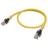 Ethernet patch cable, F/UTP, Cat.6A, LSZH (Yellow), 0.2 m XS6W0001E