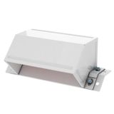 BSKM-EF 1025RW  Bend 45°, vertical, for channel BKSM, 100x250, pure white Steel, St, painted
