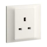 Belanko S - 1 gang BS unswitched socket outlet - 13A - Ivory