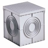 SQUARE ACCES CHAMBER 300X300X300 - FLAT KNOCKOUT BASE AND HIGH RESISTANCE LID
