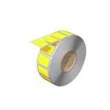 Device marking, halogen-free, Self-adhesive, 27 mm, Polyester, yellow