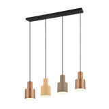 Agudo pendant 4-pc E27 multicolor