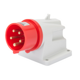 90° ANGLED SURFACE MOUNTING INLET - IP44 - 2P+E 16A 380-415V 50/60HZ - RED - 9H - SCREW WIRING