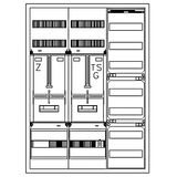 Z„hlerverteiler 1xZF, H=1100 B=800 T=210mm, 1xTSG, VF