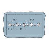 862-1532 4-conductor chassis-mount terminal strip; without ground contact; L1-N