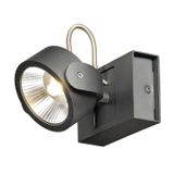 KALU LED 1 Wall and Ceiling luminaire, black, 3000K, 60ø