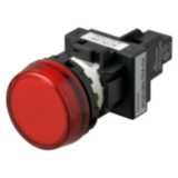 Indicator M22N flat etched, cap color red, LED red, LED voltage 24 VDC A2260108M