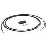 Allen-Bradley 43GT-FIS25SL Glass Fiber Optic Cable, Transmitted Beam, Glass, For use with Large Apertures, Stainless Steel, FI Ferrule right angle, One Sensing Tip (Standard), Stainless Steel Flxbl Conduit, 500 degree F, Standard 0.9m (36 in)