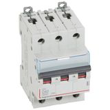 DX³6000 10kA high inlet and low outlet 3P 400~ screw circuit breaker - 40A - D curve - for traditional HX³ comb