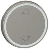 Round key cover Arteor BUS/SCS - Up/Down symbol - 2 modules - magnesium