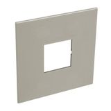 American and South African standard plate Arteor square version 2 modules for 4''x4'' box - champagne