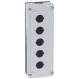 Osmoz control station to be equipped - IP 66 - IK 07 - 5 holes - grey