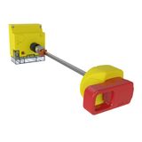 Remote emergency rotary control for DPX³250 HP magnetic circuit breaker only - red/yellow