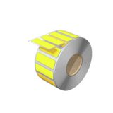 Device marking, Self-adhesive, halogen-free, 45 mm, Polyester, yellow