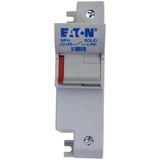 Fuse-holder, low voltage, 125 A, AC 690 V, 22 x 58 mm, 1P, IEC, UL, with microswitch