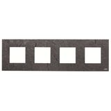 N2274 PZ Frame 4-gang / 2+2+2+2-modules - Noble - Slate