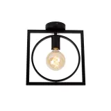 Lucide SUUS - Flush ceiling light - 1xE27 - Black