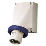 Wall mounted inlet, 63A5p9h230V, IP67