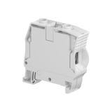 MODULAR TERMINAL BLOCKS, FEED-THROUGH, SCREW CLAMP TERMINAL BLOCK, GRAY, PRODUCT SPACING .63 IN [16 MM], 2 POSITION, DIN RAIL