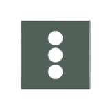 8555.3 CM 3RCA con unit cover plate XLR 1 gang Green - Sky Niessen