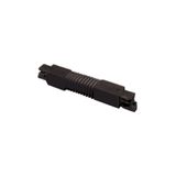 Track rail connector flexible Black