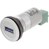 har-port USB charger 5V/1,5A silver