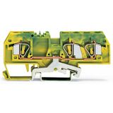 3-conductor ground terminal block 6 mm² center marking green-yellow