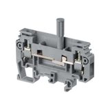 M6/8,ST3, TERMINAL BLOCK, DISCONNECT, SCREW CLAMP, GREY, 8MM SPACING, 8AWG