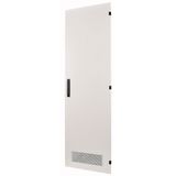 Section door, ventilated IP31, hinges left, HxW = 2000 x 850mm, grey