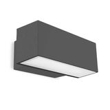 Wall fixture IP66 Afrodita LED 300mm Double Emission LED 34.6W LED neutral-white 4000K Casambi Urban grey 3376lm