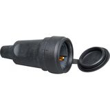 solid rubber coupling IP 44 black