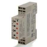 Timer, DIN rail mounting, 17.5 mm, 24-230 VAC/24-48 VDC, twin on & off H3DS8006M