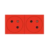 2X2P+E MODULAR ASSOCIABLE 4M FB RED SURFACE EUROPE