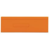 Separator plate 2 mm thick oversized orange