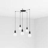 ART BLACK PENDANT LAMP 1XE27 2M CABLE 5L